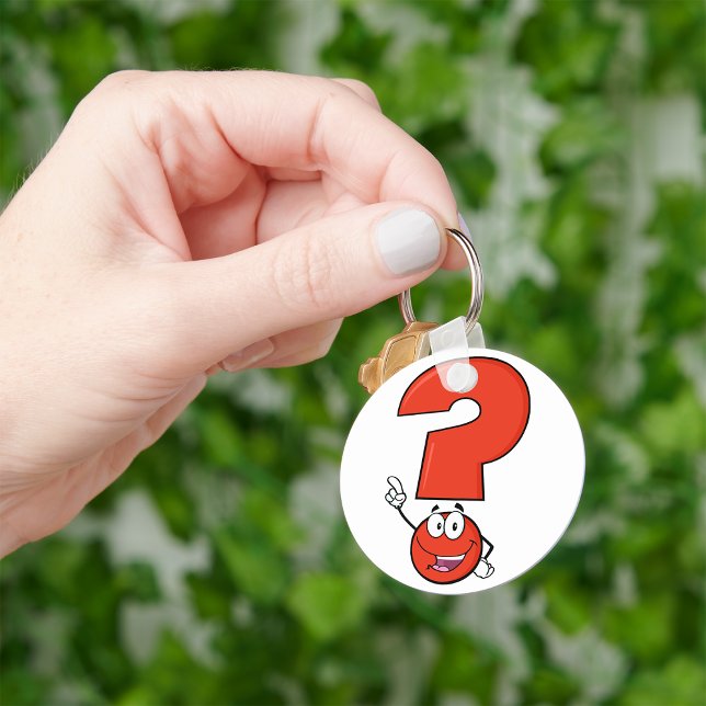 Red Question Mark Keychain (Creator Uploaded)
