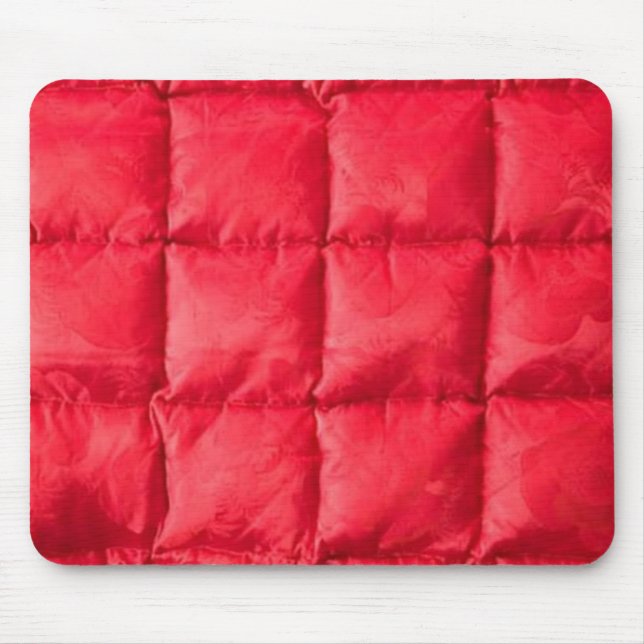Red Quilt Cover Mousepad Design (Front)