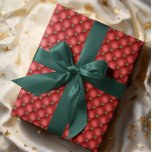 Red Quilted Look Christmas Glam Wrapping Paper<br><div class="desc">This design was created through digital art. It may be personalised by clicking the customise button and add a name, initials or your favourite words. Contact me at colorflowcreations@gmail.com if you with to have this design on another product. See more of my creations or follow me at www.facebook.com/colorflowcreations, www.instagram.com/colorflowcreations, www.twitter.com/colorflowart,...</div>