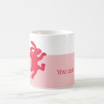 Red Rabbit Encouragement Mug<br><div class="desc">A delightfully cute rabbit to bring encouragement or?  This mug is one of a series of rabbit mugs available in different colours. Purchase it as is or personalise it with your name,  a message,  or be a minimalist and delete the text all-together.</div>