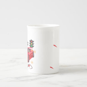 Red Race Car "Beep Beep" Personalised Party Paper  Bone China Mug