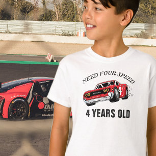 Red Race Car Birthday Party T-Shirt