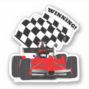 Red Race Car - Chequered Flag Sports