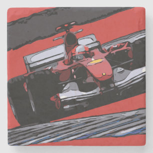 RED RACE CAR - PASSION STONE COASTER