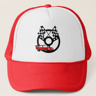 Red Race Car Tshirts and Gifts Trucker Hat