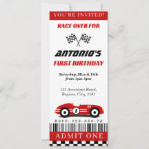 Red Race Invitation