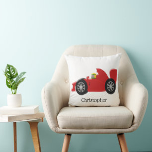 Red Racing Car Cushion