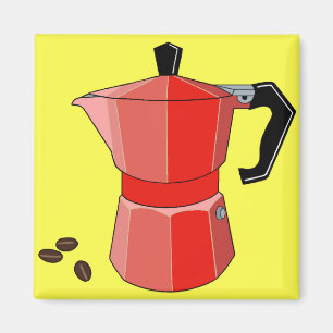 Red Rainbow Espresso Magnet