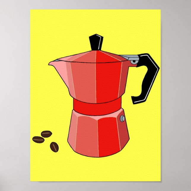 Red Rainbow Espresso Poster (Front)