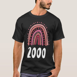 Red Rainbow Year Of Birth 2000 Birthday T-Shirt