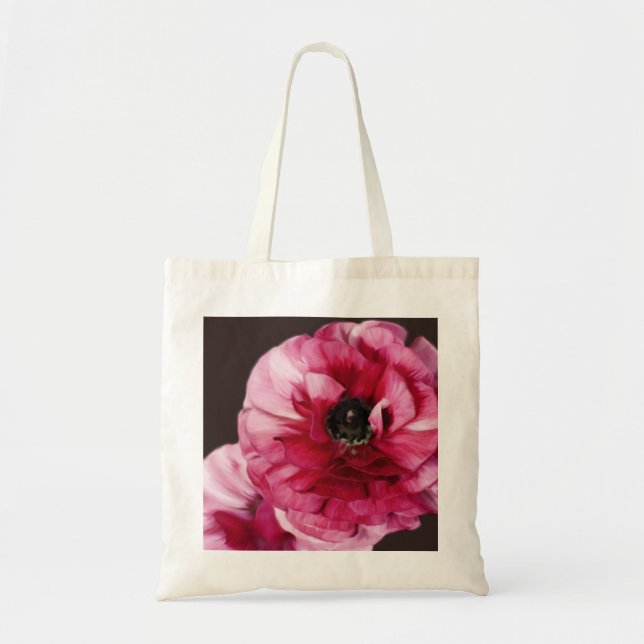 Red Ranunculus Tote Bag (Front)