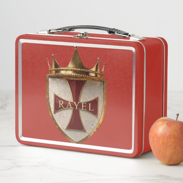 Red Rayel Crest  Metal Lunch Box (In Situ)