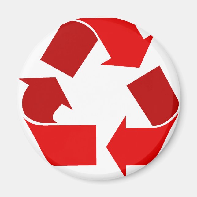 red recycle magnet (Front)