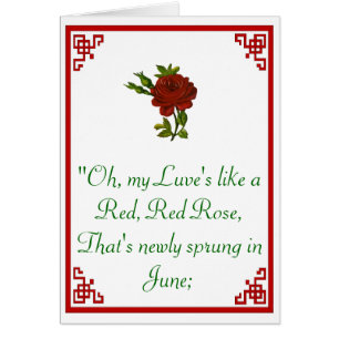 Red, Red Rose Card