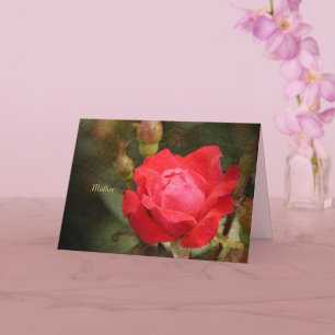 Red, Red Rose for Mother Card