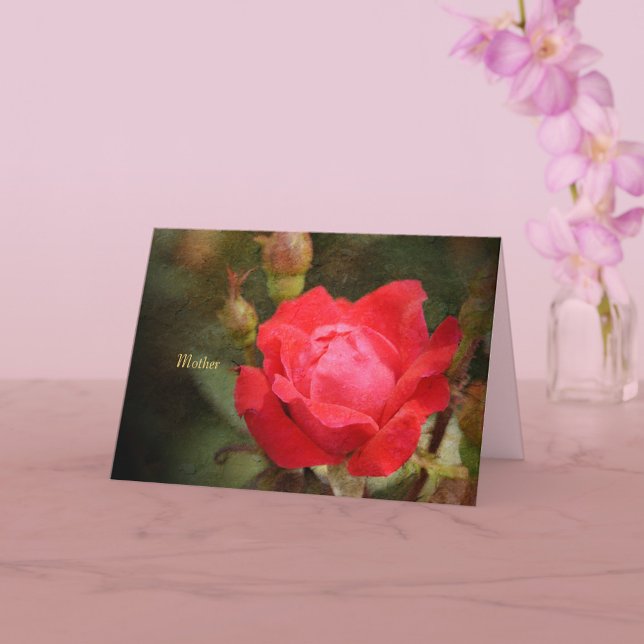 Red, Red Rose for Mother Card (Creator Uploaded)