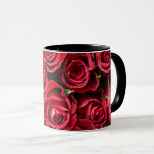 Red, red roses mug