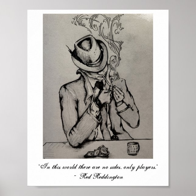 Red Reddington Sketch Poster (Front)