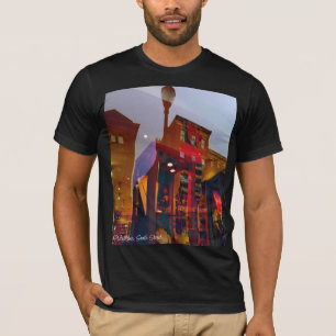 Red reflections on the streets of Philadelphia T-Shirt