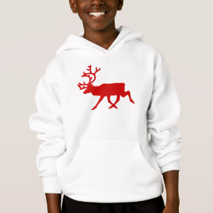 Red Reindeer / Caribou Silhouette