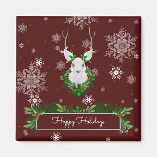 Red Reindeer Magnet