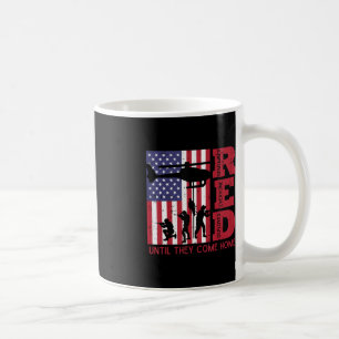RED Remember Everyone Deployed Flag Helicopter Mem Coffee Mug