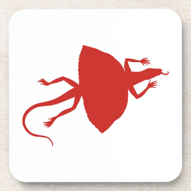 Red reptile coaster (Front)