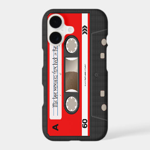 Red Retro Cassette Tape Personalised Cool Unique