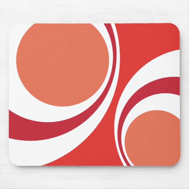 red retro mouse pad (Front)