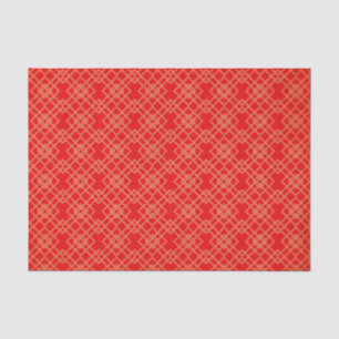 Red Retro Tissue Paper