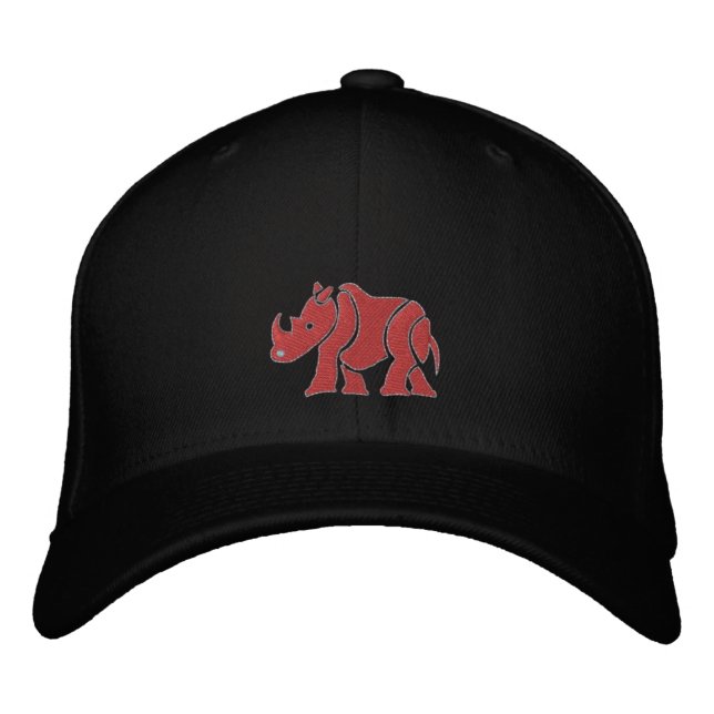 Red Rhino Embroidered Hat (Front)