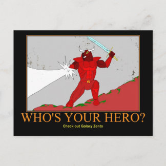 Red Rhok the Minotaur postcard