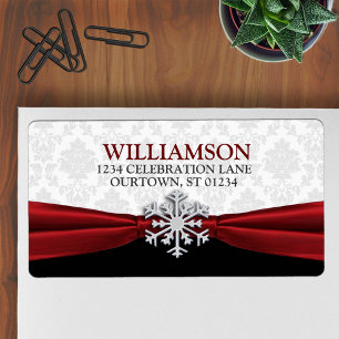 Red Ribbon Address Labels