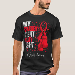Red Ribbon Children Vasculitis Awareness T-Shirt