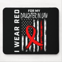 Red Ribbon Daughter In Law Heart Disease Awareness