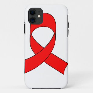 Red Ribbon Drawing iPhone 11 Case