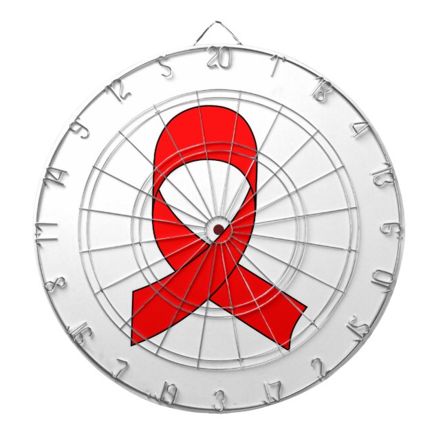 Red Ribbon Drawing Dartboard (Front)