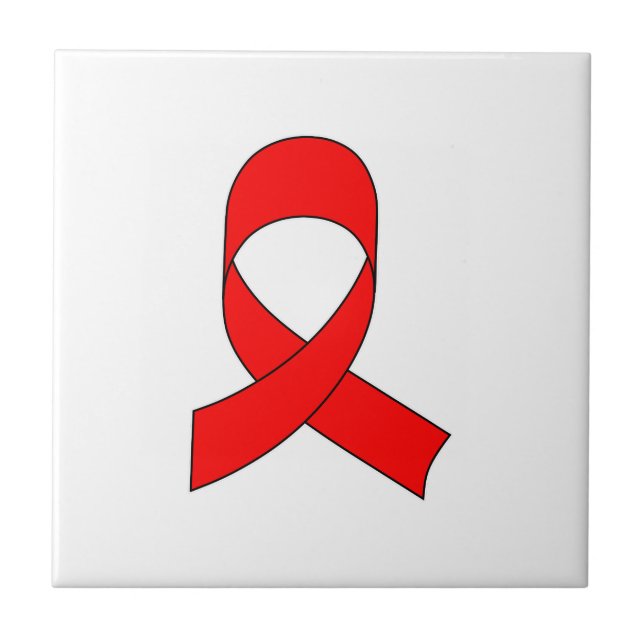 Red Ribbon Drawing Tile (Front)