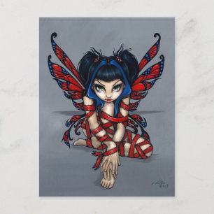 "Red Ribbon Fairy" Postcard