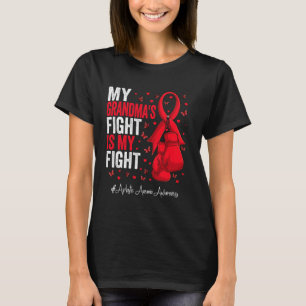 Red Ribbon Grandmother Aplastic Anaemia Awareness T-Shirt