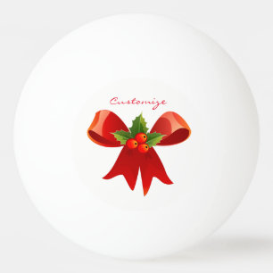 Red Ribbon Holly Thunder_Cove Ping Pong Ball
