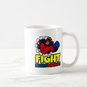 Red Ribbon Month Gifts For Boys Mens Heart Disease Coffee Mug