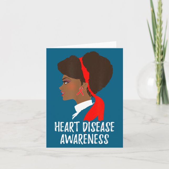 Red Ribbon Month _ National Heart Disease Awarenes Card (Front)