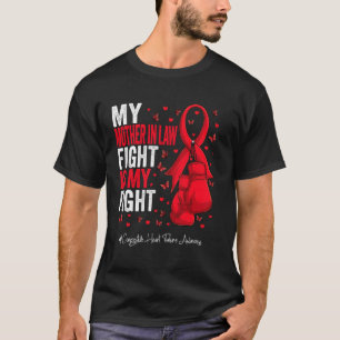 Red Ribbon Mother in law Congestive Heart Failure T-Shirt
