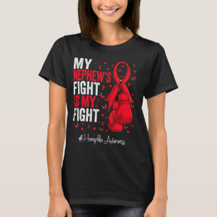 Red Ribbon Nephew Haemophilia Awareness T-Shirt