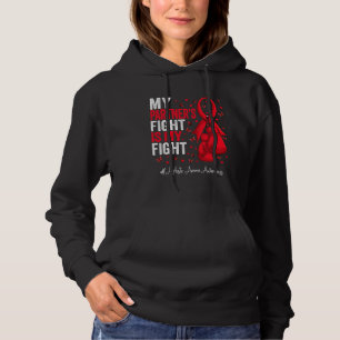 Red Ribbon Partner Aplastic Anaemia Awareness Hoodie