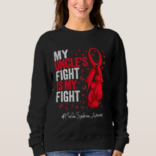 Red Ribbon Uncle Marfan Syndrome Awareness Sweatshirt