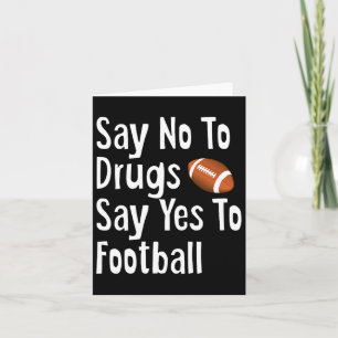 Red Ribbon Week Kids Youth Say No Say Yes To Footb Card