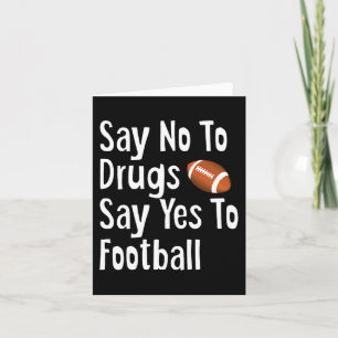 Red Ribbon Week Kids Youth Say No Say Yes to Footb Card