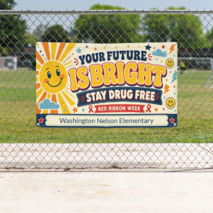 Red Ribbon Week School Banner